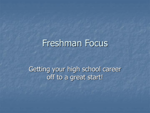 1. freshman lesson