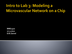 Intro to Lab 3: Modeling a Microvascular Network on a Chip