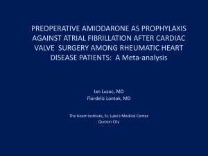 preoperative amiodarone as prophylaxis against atrial