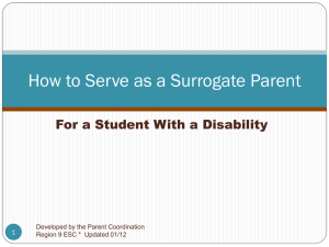 How to Serve as a Surrogate Parent