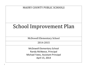 School Improvement Plan - Maury County Public Schools