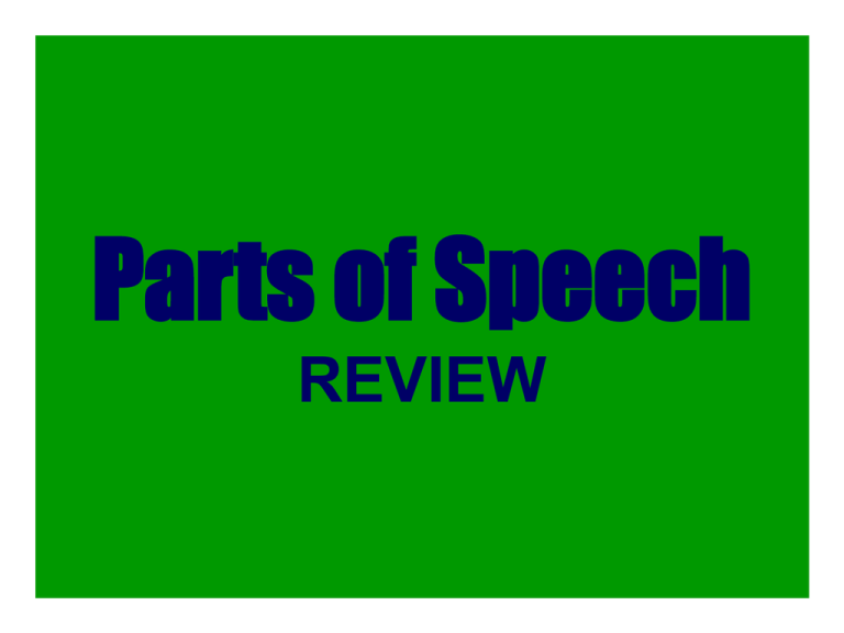 parts-of-speech-review