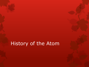 History of the Atom PowerPoint