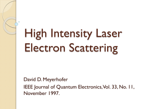 High-Intensity-Laser-Electron Scattering (Michal)