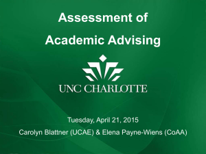 Assessment of Academic Advising