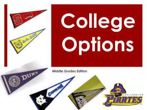 College Options - Duplin County Schools