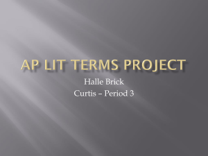 AP Lit Terms Project