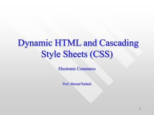 Dynamic HTML