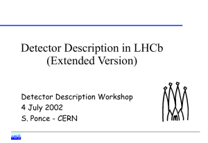 Detector Description in LHCb (Extended Version)