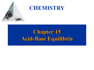 Acids and Bases - Gordon State College