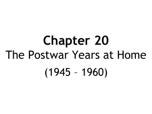Chapter 20: The Postwar Years at Home