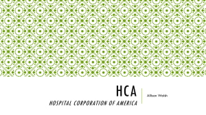 hCA Hospital Corporation of America