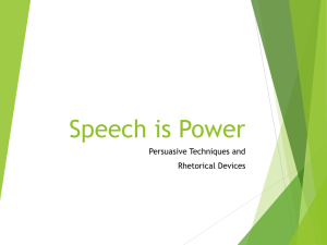 Speech is Power