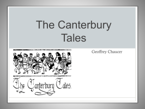 Canterbury Tales Powerpoint