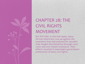 Chapter 28: The Civil Rights Movement
