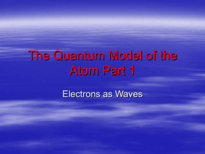 The Quantum Model of the Atom