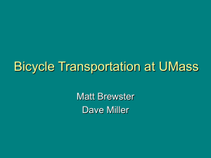 Bicycle Transportation at UMass - University of Massachusetts