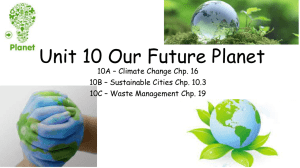 Unit 10 Our Future Planet