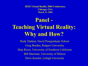 - Virtual Reality Technology