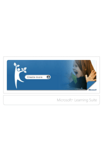 Microsoft Learning Suite To Customer Brochure FINAL