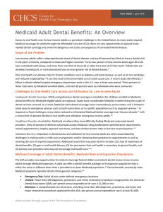 Medicaid Adult Dental Benefits: An Overview