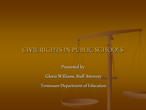CIVIL RIGHTS IN PUBLIC SCHOOLS