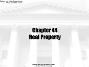 Chapter 44 Real Property