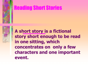 ELEMENTS OF A SHORT STORY
