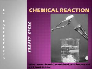 Chemical Reaction prim