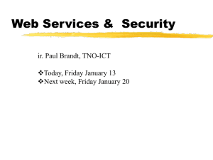 Web Services & Security