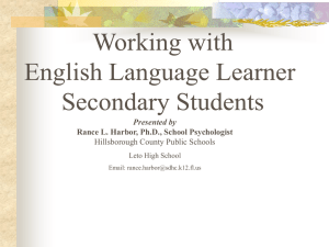 USF-ELL 2011- Working with ELL Students in Secondary Schools (3