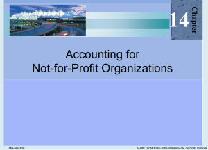 Not-for-Profit Organizations