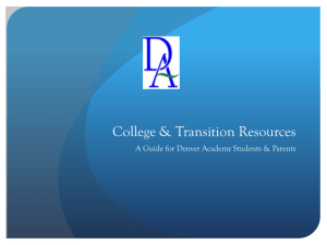 College & Transition Resources
