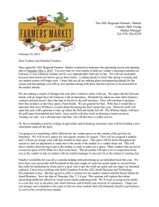 The ASU Regional Farmers' Market Contact: Bob Young Market