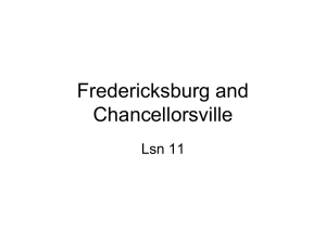 Lsn 13 Fredericksburg and Chancellorsville