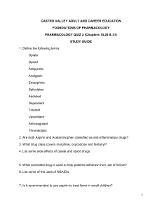 Foundations pharmacology quiz 2 study guide