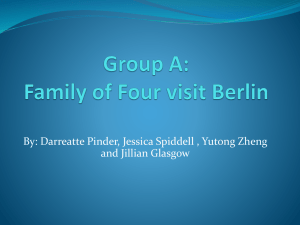 Group A: Family of Four visit Berlin