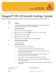 Sikagard® CRV 20 Smooth Coating
