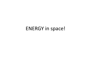 ENERGY in space!