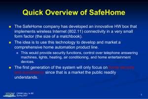 SafeHome - Software Testing and Verification Group