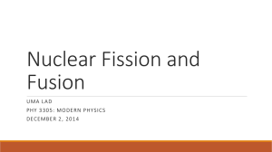 Nuclear Fission and Fusion