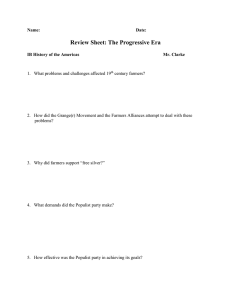 Review Sheet for Unit 7 Test
