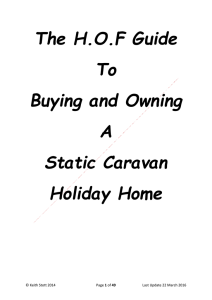 The HOF Guide To Buying and Owning A Static Caravan Holiday Home