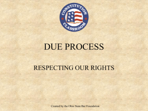 Procedural due process - Ohio State Bar Foundation
