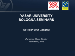 Learning outcomes - Yaşar University | European Union Research