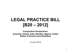 legal practice bill [b20 – 2012]