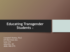 Transgender Issues - Public School Partnership