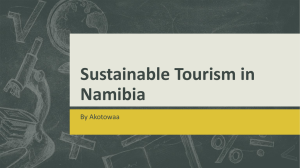 Sustainable Tourism in Namibia