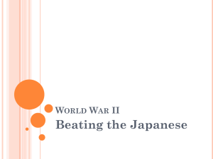 World War II Beating the Japanese