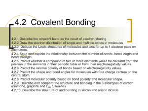 4.2 Covalent Bonding